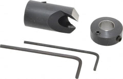 Vernon - 5/8" Cutter Diam, 11/32" Drill Compatibility, 5/16" Collar Thickness, Adjustable Depth Drill Countersink - USA Tool & Supply