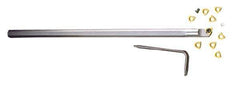Everede Tool - 0.29" Min Bore Diam, 4" OAL, 1/4" Shank Diam, Indexable Boring Bar - CDC Insert, Screw Holding Method - USA Tool & Supply