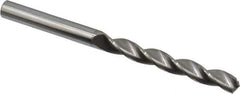Made in USA - 7/32" 130° Solid Carbide Jobber Drill - Bright Finish, Right Hand Cut, Spiral Flute, Straight Shank, 3" OAL, Standard Point - USA Tool & Supply