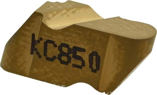 Kennametal - 2062NR Grade KC850, 3.18mm Cutting Width Carbide Grooving Insert - 2.79mm Max Depth of Cut, Left Hand, 1.59mm Corner Radius, TiC/TiCN/TiN Finish - USA Tool & Supply