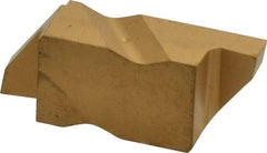 Kennametal - 4125NG Grade KC850, 3.18mm Cutting Width Carbide Grooving Insert - 3.81mm Max Depth of Cut, Right Hand, 0.19mm Corner Radius, TiC/TiCN/TiN Finish - USA Tool & Supply