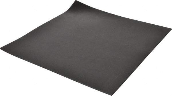 Made in USA - 12" Long, 12" Wide, 1/8" Thick, Neoprene Rubber Foam Sheet - 35 to 45 Durometer, Black, -40 to 220°F, 1,500 psi Tensile Strength, Stock Length - USA Tool & Supply