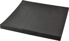 Made in USA - 12" Long, 12" Wide, 1" Thick, Neoprene Rubber Foam Sheet - 35 to 45 Durometer, Black, -40 to 220°F, 1,500 psi Tensile Strength, Stock Length - USA Tool & Supply
