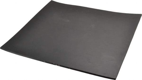 Made in USA - 12" Long, 12" Wide, 3/16" Thick, Buna-N Rubber Foam Sheet - 35 to 45 Durometer, Black, -40 to 212°F, 1,500 psi Tensile Strength, Stock Length - USA Tool & Supply