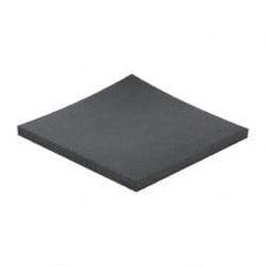 Made in USA - 12" Long, 12" Wide, 1" Thick, Buna-N Rubber Foam Sheet - 35 to 45 Durometer, Black, -40 to 212°F, 1,500 psi Tensile Strength, Stock Length - USA Tool & Supply