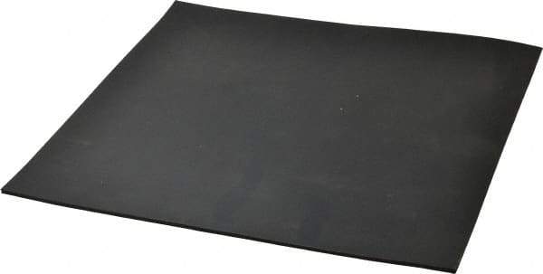 Made in USA - 12" Long, 12" Wide, 1/8" Thick, Buna-N Rubber Foam Sheet - 65 to 75 Durometer, Black, -40 to 212°F, 1,500 psi Tensile Strength, Stock Length - USA Tool & Supply