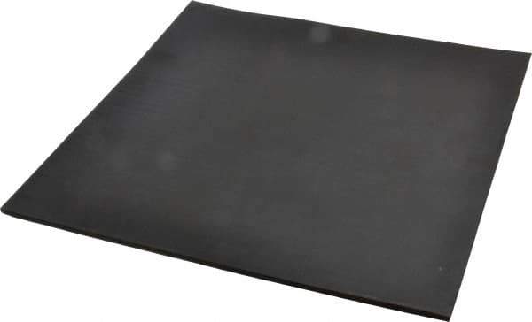 Made in USA - 12" Long, 12" Wide, 1/4" Thick, Neoprene Rubber Foam Sheet - 65 to 75 Durometer, Black, -40 to 212°F, 1,000 psi Tensile Strength, Stock Length - USA Tool & Supply