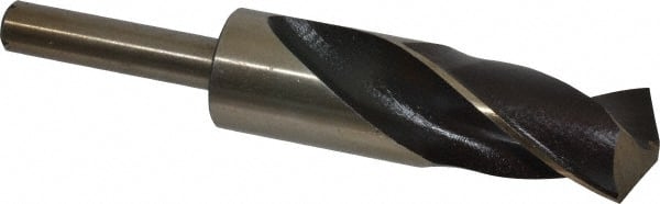 Interstate - 1-5/32" Drill, 118° Point, Cobalt Silver Deming & Reduced Shank Drill Bit - USA Tool & Supply