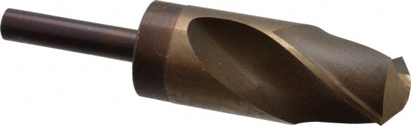 Interstate - 1-1/2" Drill, 118° Point, Cobalt Silver Deming & Reduced Shank Drill Bit - USA Tool & Supply