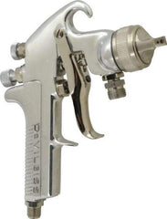 Binks - Pressure/Siphon Feed High Volume/Low Pressure Paint Spray Gun - For Adhesives, Enamels, Epoxies, Lacquers, Latex, Polyurethanes, Primers, Sealers, Stains, Varnishes - USA Tool & Supply