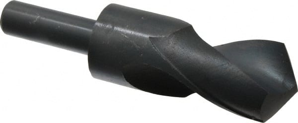 Interstate - 1-19/32" 118° Spiral Flute High Speed Steel Taper Length Drill Bit - USA Tool & Supply