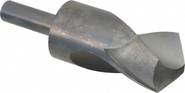 Interstate - 2" Drill, 118° Point, High Speed Steel Silver Deming & Reduced Shank Drill Bit - Oxide Finish, 6" OAL, Straight Shank, 3" Flute Length, Right Hand Cut, Standard Point, Spiral Flute, Regular Spiral - USA Tool & Supply