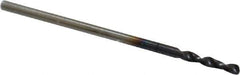 Accupro - #57 130° Parabolic Flute Cobalt Screw Machine Drill Bit - TiAlN Finish, Right Hand Cut, 0.276" Flute Length, 1.102" OAL, Standard Point, Straight Shank - USA Tool & Supply