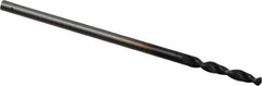 Accupro - 0.0433" 130° Parabolic Flute Cobalt Screw Machine Drill Bit - TiAlN Finish, Right Hand Cut, 0.276" Flute Length, 1.102" OAL, Standard Point, Straight Shank - USA Tool & Supply