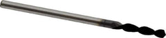 Accupro - #49 130° Parabolic Flute Cobalt Screw Machine Drill Bit - TiAlN Finish, Right Hand Cut, 0.433" Flute Length, 1.417" OAL, Split Point, Straight Shank - USA Tool & Supply