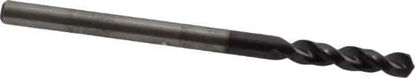 Accupro - #31 130° Parabolic Flute Cobalt Screw Machine Drill Bit - TiAlN Finish, Right Hand Cut, 0.709" Flute Length, 1.929" OAL, Split Point, Straight Shank - USA Tool & Supply