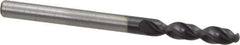 Accupro - #20 130° Parabolic Flute Cobalt Screw Machine Drill Bit - TiAlN Finish, Right Hand Cut, 0.866" Flute Length, 2.165" OAL, Split Point, Straight Shank - USA Tool & Supply