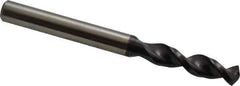 Accupro - 0.234" 130° Parabolic Flute Cobalt Screw Machine Drill Bit - TiAlN Finish, Right Hand Cut, 1.102" Flute Length, 2.598" OAL, Split Point, Straight Shank - USA Tool & Supply
