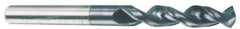 Accupro - 0.3425" 130° Parabolic Flute Cobalt Screw Machine Drill Bit - TiAlN Finish, Right Hand Cut, 1.575" Flute Length, 3.307" OAL, Split Point, Straight Shank - USA Tool & Supply