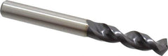 Accupro - 11/32" 130° Parabolic Flute Cobalt Screw Machine Drill Bit - TiAlN Finish, Right Hand Cut, 1.575" Flute Length, 3.307" OAL, Split Point, Straight Shank - USA Tool & Supply