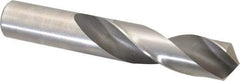 Interstate - 1" 118° Spiral Flute High Speed Steel Screw Machine Drill Bit - Oxide Finish, Right Hand Cut, 4" Flute Length, 6" OAL, Standard Point, Straight Shank - USA Tool & Supply