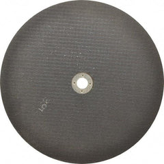Norton - 10" 46 Grit Aluminum Oxide Cutoff Wheel - 1/16" Thick, 5/8" Arbor, 6,110 Max RPM, Use with Stationary Tools - USA Tool & Supply