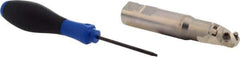 Seco - 1" Cut Diam, 1.02" Max Depth of Cut, 1" Shank Diam, 5.02" OAL, Indexable Ball Nose End Mill - 2-3/4" Head Length, R218.19 Toolholder, 218.19 125, SPMX 0903 Insert - USA Tool & Supply