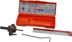 SPI - 3/4 to 3" Cutting Diam, 3/8" Cutting Depth, Circle Cutter & Trepanning Tool - Straight Shank, 1/2" Shank Diam - USA Tool & Supply