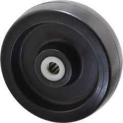 Fairbanks - 6 Inch Diameter x 2 Inch Wide, Polyolefin Caster Wheel - 1,200 Lb. Capacity, 2-3/16 Inch Hub Length, 5/8 Inch Axle Diameter, Roller Bearing - USA Tool & Supply