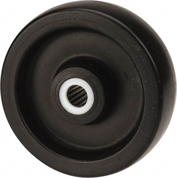 Fairbanks - 6 Inch Diameter x 2 Inch Wide, Polyolefin Caster Wheel - 1,200 Lb. Capacity, 2-3/16 Inch Hub Length, 3/4 Inch Axle Diameter, Roller Bearing - USA Tool & Supply