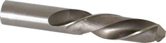 Interstate - 1" 118° Spiral Flute High Speed Steel Screw Machine Drill Bit - Bright Finish, Left Hand Cut, 4" Flute Length, 6" OAL, Standard Point, Straight Shank - USA Tool & Supply
