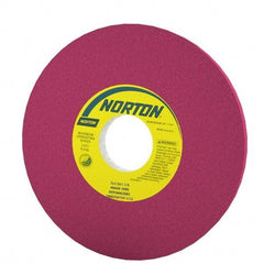 Norton - 7" Diam x 1-1/4" Hole x 1/2" Thick, J Hardness, 46 Grit Surface Grinding Wheel - Aluminum Oxide, Type 1, Coarse Grade, 3,600 Max RPM, Vitrified Bond, No Recess - USA Tool & Supply