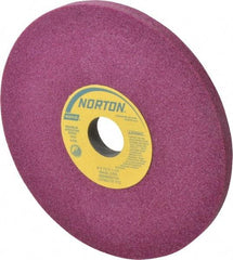 Norton - 8" Diam x 1-1/4" Hole x 1/2" Thick, J Hardness, 46 Grit Surface Grinding Wheel - Aluminum Oxide, Type 1, Coarse Grade, 3,600 Max RPM, Vitrified Bond, No Recess - USA Tool & Supply