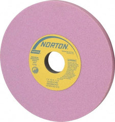 Norton - 7" Diam x 1-1/4" Hole x 1/2" Thick, K Hardness, 60 Grit Surface Grinding Wheel - Aluminum Oxide, Type 1, Medium Grade, 3,600 Max RPM, Vitrified Bond, No Recess - USA Tool & Supply