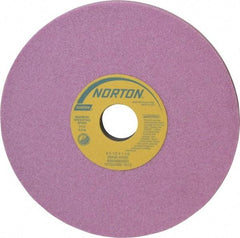 Norton - 8" Diam x 1-1/4" Hole x 1/2" Thick, H Hardness, 46 Grit Surface Grinding Wheel - Aluminum Oxide, Type 1, Coarse Grade, 3,105 Max RPM, Vitrified Bond, No Recess - USA Tool & Supply