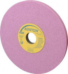 Norton - 8" Diam x 1-1/4" Hole x 1/2" Thick, I Hardness, 46 Grit Surface Grinding Wheel - Aluminum Oxide, Type 1, Coarse Grade, 3,105 Max RPM, Vitrified Bond, No Recess - USA Tool & Supply