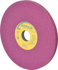 Norton - 8" Diam x 1-1/4" Hole x 1/2" Thick, K Hardness, 60 Grit Surface Grinding Wheel - Aluminum Oxide, Type 1, Medium Grade, 3,600 Max RPM, Vitrified Bond, No Recess - USA Tool & Supply