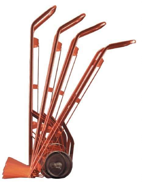 Wesco Industrial Products - 600 Lb Capacity 50" OAH Hand Truck - Swept Back Handle, Steel, Pneumatic Wheels - USA Tool & Supply