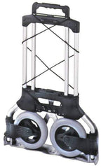 Wesco Industrial Products - 175 Lb Capacity 42" OAH Folding Hand Truck - Aluminum, Rubber Wheels - USA Tool & Supply