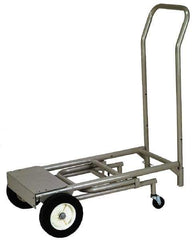 Wesco Industrial Products - 400 Lb Capacity Hand Truck - Swept Back Handle, Steel, Semi-Pneumatic Wheels - USA Tool & Supply