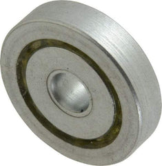 Value Collection - 1/4" Bore Diam, 1-1/16" OD, Open Unground Full Complement Radial Ball Bearing - 1/4" Wide, 1 Row, Round Bore, 484 Lb Dynamic Capacity - USA Tool & Supply