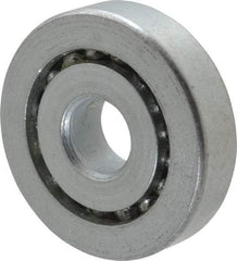 Value Collection - 3/8" Bore Diam, 1-9/32" OD, Open Unground Full Complement Radial Ball Bearing - 5/16" Wide, 1 Row, Round Bore, 533 Lb Dynamic Capacity - USA Tool & Supply
