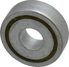 Value Collection - 1/2" Bore Diam, 1-3/8" OD, Open Unground Full Complement Radial Ball Bearing - 7/16" Wide, 1 Row, Round Bore, 769 Lb Dynamic Capacity - USA Tool & Supply