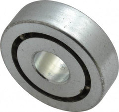 Value Collection - 1/2" Bore Diam, 1-1/2" OD, Open Unground Full Complement Radial Ball Bearing - 7/16" Wide, 1 Row, Round Bore, 769 Lb Dynamic Capacity - USA Tool & Supply