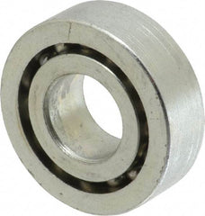 Value Collection - 3/4" Bore Diam, 1-3/4" OD, Open Unground Full Complement Radial Ball Bearing - 9/16" Wide, 1 Row, Round Bore, 1,187 Lb Dynamic Capacity - USA Tool & Supply