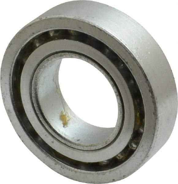 Value Collection - 1" Bore Diam, 2" OD, Open Unground Full Complement Radial Ball Bearing - 1/2" Wide, 1 Row, Round Bore, 1,384 Lb Dynamic Capacity - USA Tool & Supply