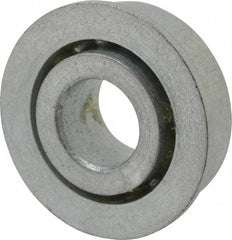 Value Collection - 3/8" Bore Diam, 29/32" OD, Open Unground Full Complement Radial Ball Bearing - With Flange, 1 Row, Round Bore, 356 Lb Dynamic Capacity - USA Tool & Supply