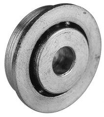 Value Collection - 7/16" Bore Diam, 1-1/16" OD, Open Unground Full Complement Radial Ball Bearing - With Flange, 1 Row, Round Bore, 509 Lb Dynamic Capacity - USA Tool & Supply