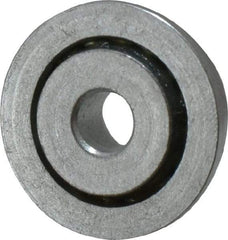 Value Collection - 1/4" Bore Diam, 7/8" OD, Open Unground Full Complement Radial Ball Bearing - With Flange, 1 Row, Round Bore, 356 Lb Dynamic Capacity - USA Tool & Supply
