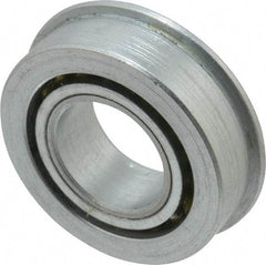Value Collection - 3/4" Bore Diam, 1-9/16" OD, Open Unground Full Complement Radial Ball Bearing - With Flange, 1 Row, Round Bore, 798 Lb Dynamic Capacity - USA Tool & Supply